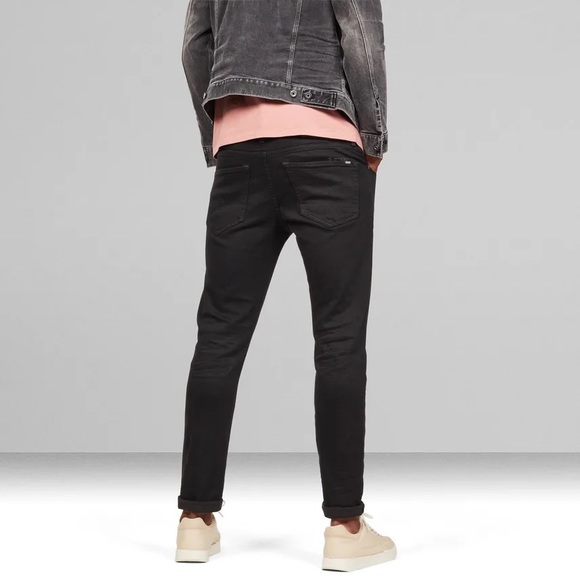 Mens Size 40x32 G-Star Raw 3301 Slim Pitch Black Jeans NWT - Picture 2 of 8
